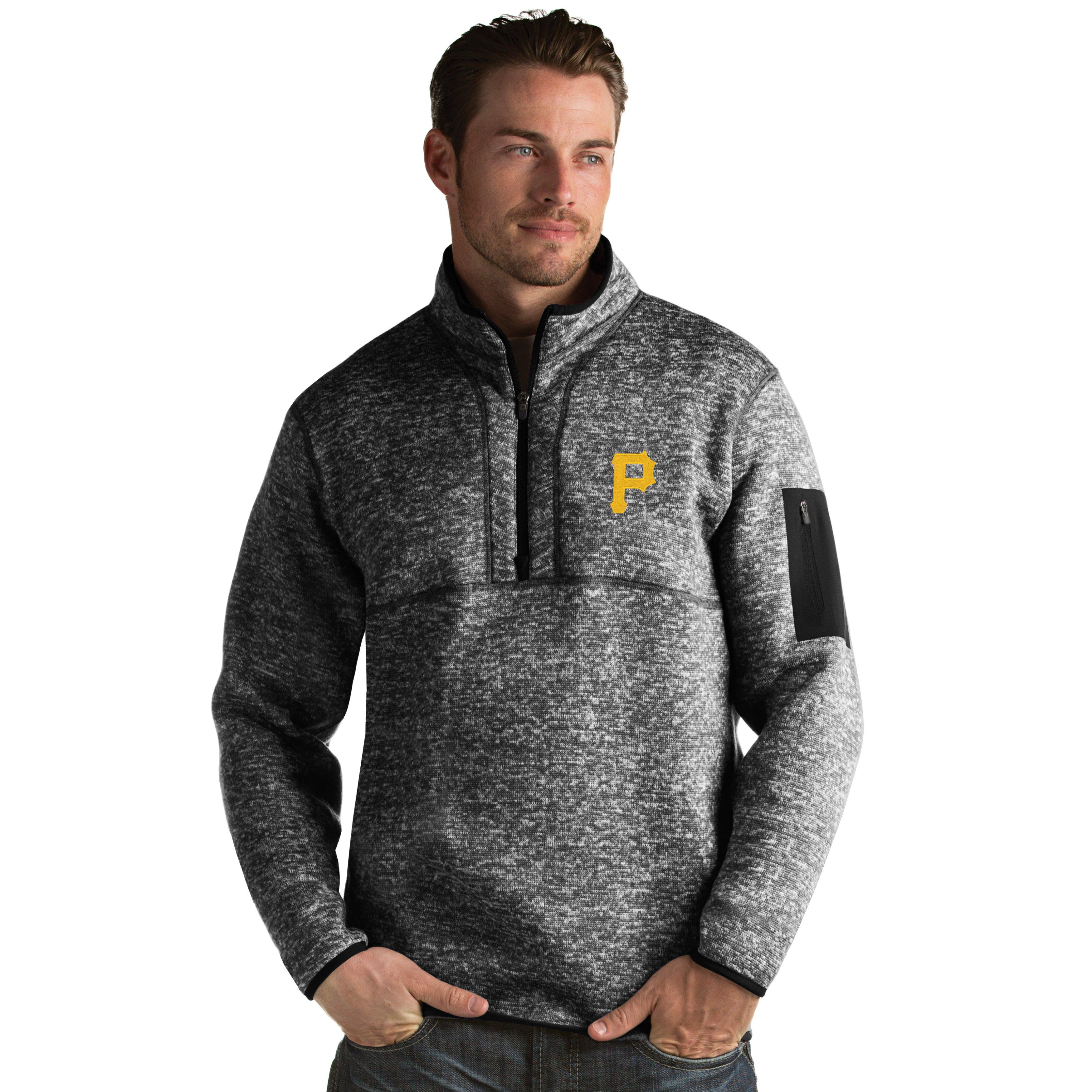 Antigua Men's Pittsburgh Pirates Fortune Half-Zip Pullover